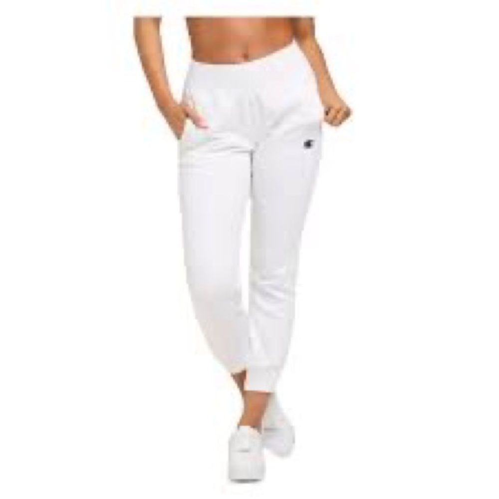 Champion White Women's Jogger Track Pants